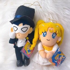 Rare! Sailor Moon Anime Plush - Original Banpresto Japan Tag Bundle Of 2 Doll